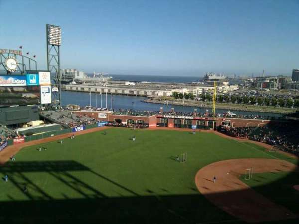 Oracle Park, section: VR327, row: 9, seat: 21