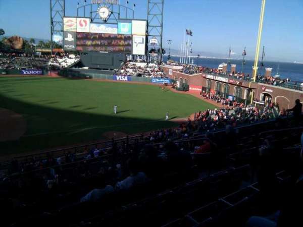 Oracle Park, section: 208, row: g, seat: 8