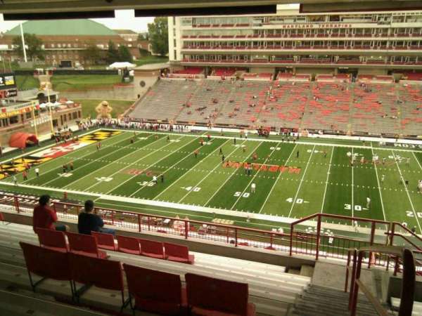 SECU Stadium, section: 207, row: s, seat: 25