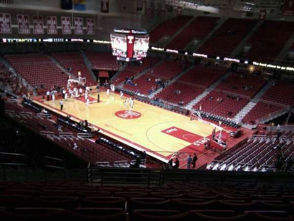 Liacouras Center, section: 210, row: p, seat: 30