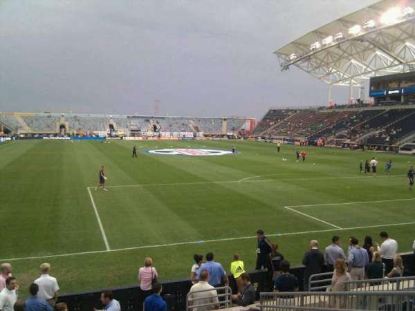 Subaru Park, section: 119, row: j, seat: 5