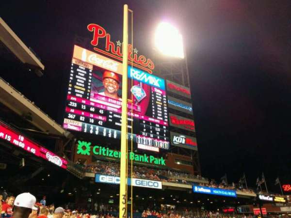 Citizens Bank Park, section: 138, row: 15, seat: 9