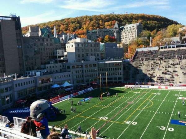 Percival Molson Memorial Stadium, section: v2, row: 14, seat: 14