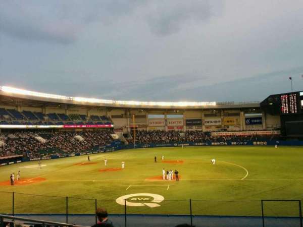 Zozo Marine Stadium, section: 1, row: 20, seat: 114