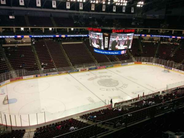 Giant Center, section: 218, row: e, seat: 10