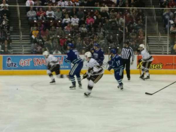 Giant Center, section: 108, row: d, seat: 3
