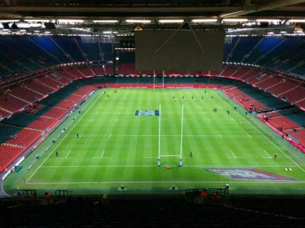 Principality Stadium, section: u20, row: 33, seat: 20