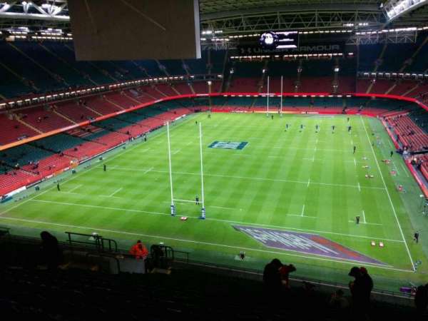 Principality Stadium, section: u18, row: 23, seat: 18
