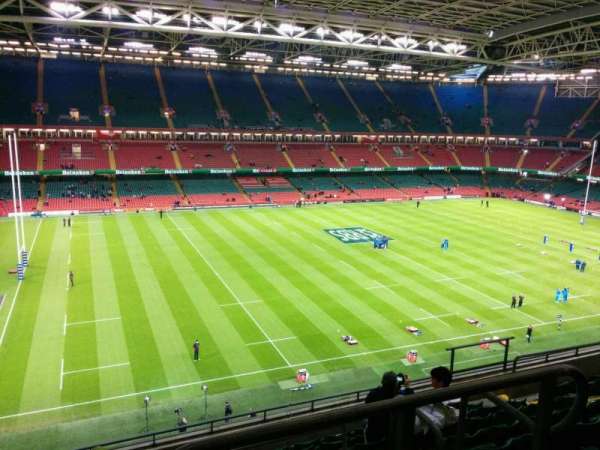 Principality Stadium, section: U12, row: 9, seat: 16