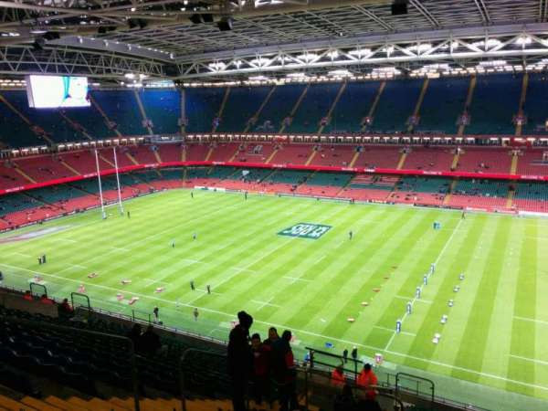 Principality Stadium, section: U6, row: 26, seat: 8