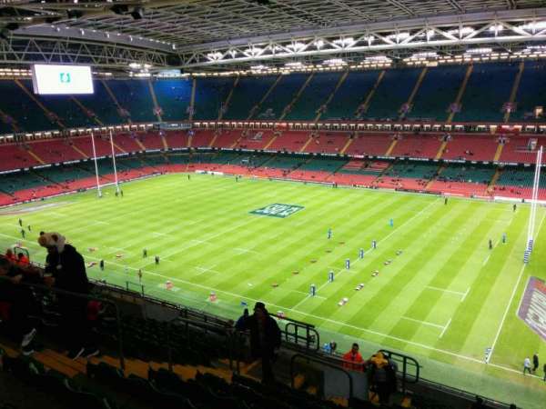 Principality Stadium, section: U5, row: 20, seat: 10