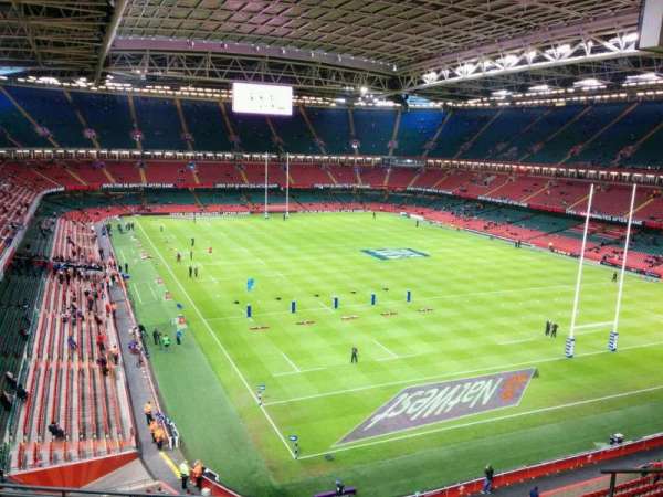 Principality Stadium, section: U2, row: 8, seat: 14
