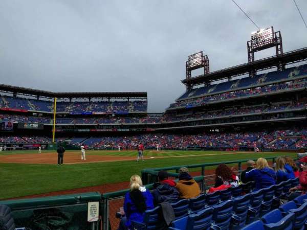 Citizens Bank Park, section: 134, row: 5, seat: 1