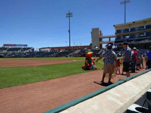 Isotopes Park, section: 115, row: a, seat: 23