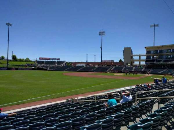 Isotopes Park, section: 121, row: j, seat: 13