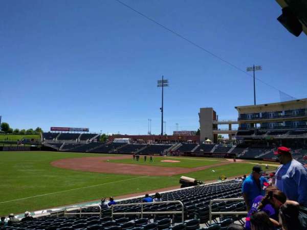 Isotopes Park, section: 119, row: p, seat: 11