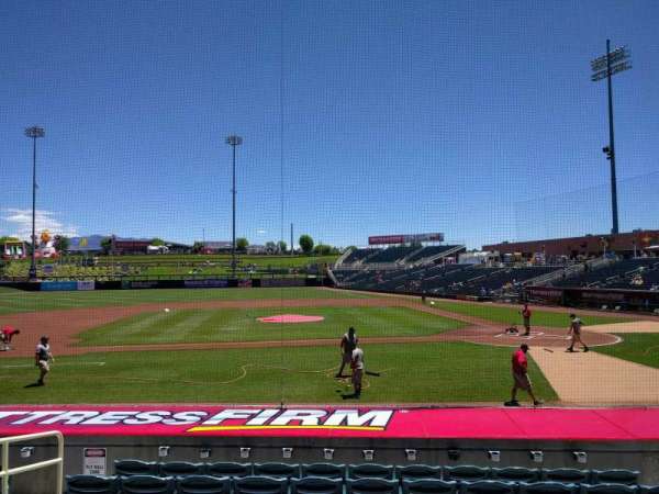 Isotopes Park, section: 109, row: m, seat: 6