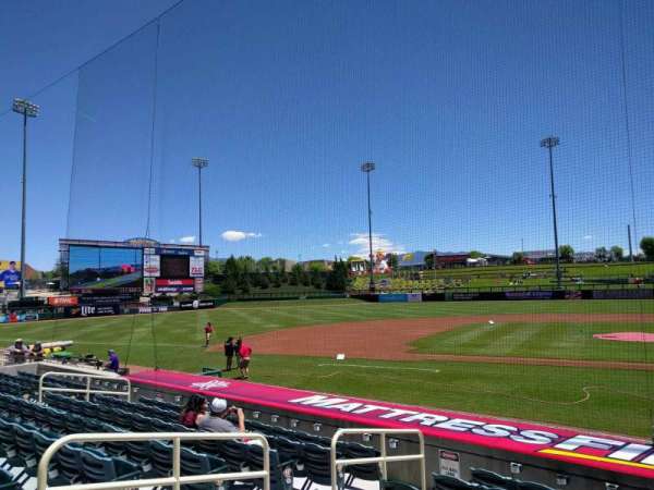 Isotopes Park, section: 109, row: m, seat: 8