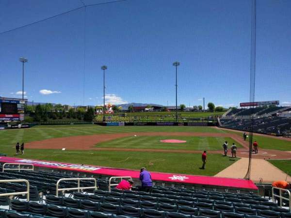 Isotopes Park, section: 107, row: r, seat: 5