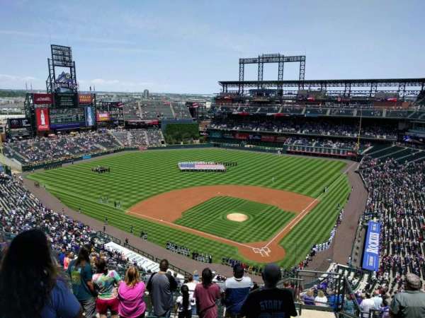 Coors Field, section: U333, row: 17, seat: 2