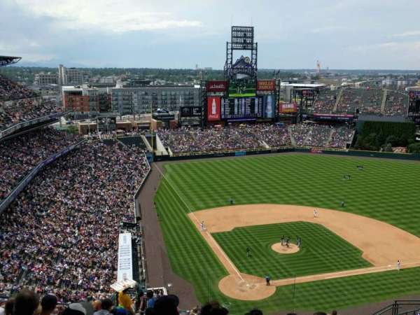 Coors Field, section: U328, row: 24, seat: 13