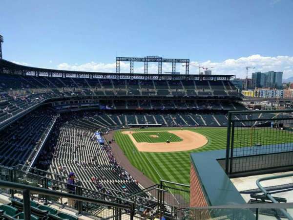 Coors Field, section: U310, row: 14, seat: 8