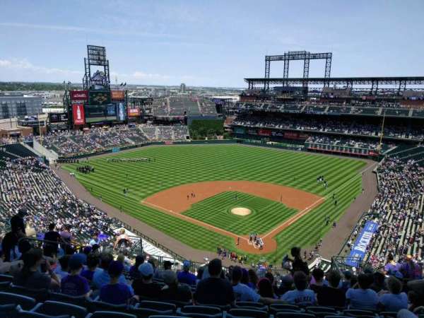 Coors Field, section: U332, row: 22, seat: 8