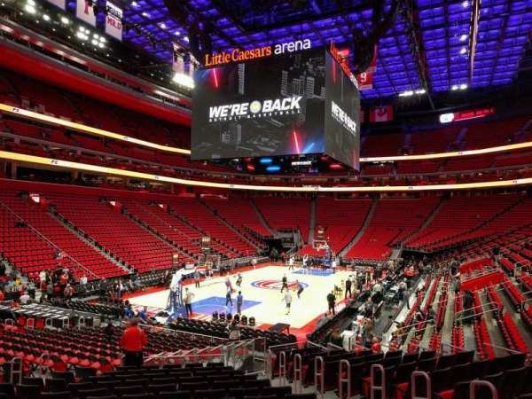 Little Caesars Arena, section: 101, row: 14, seat: 6