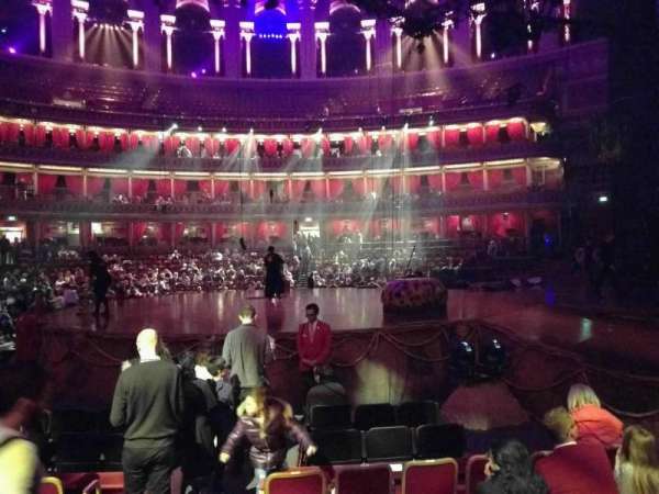Royal Albert Hall, section: Stalls M, row: 6, seat: 118