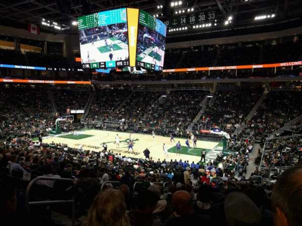 Fiserv Forum, section: 115, row: 22, seat: 20