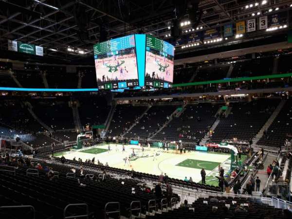 Fiserv Forum, section: 104, row: 23, seat: 17