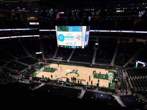 Fiserv Forum, section: 221, row: 9, seat: 12