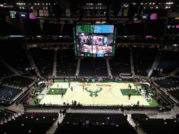 Fiserv Forum, section: 208, row: 3, seat: 12
