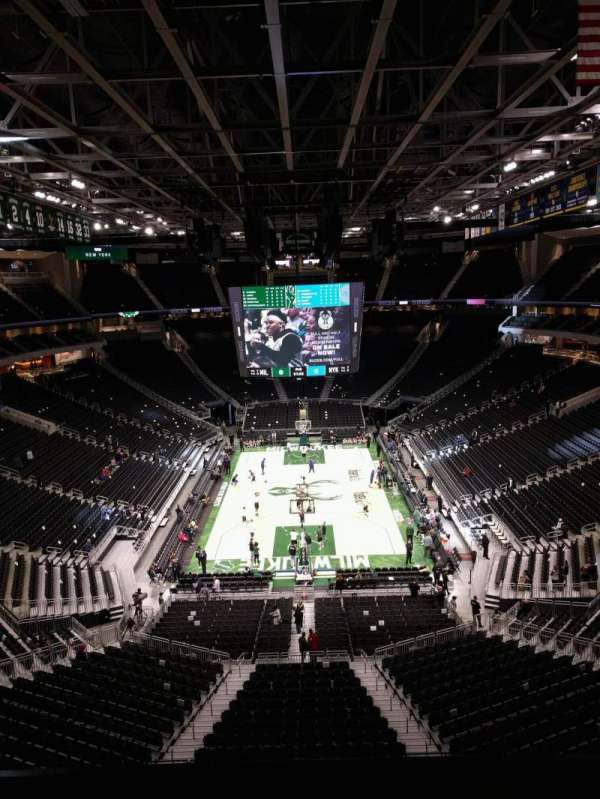 Fiserv Forum, section: 201, row: 4, seat: 10
