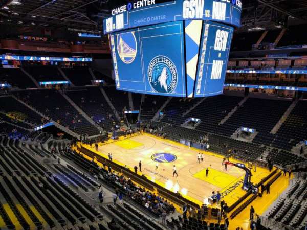 Chase Center, section: 217, row: 1, seat: 6