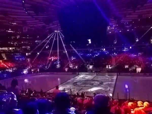 Madison Square Garden, section: 108, row: 20, seat: 6
