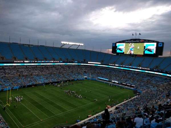 Bank of America Stadium, section: 521, row: 21, seat: 8