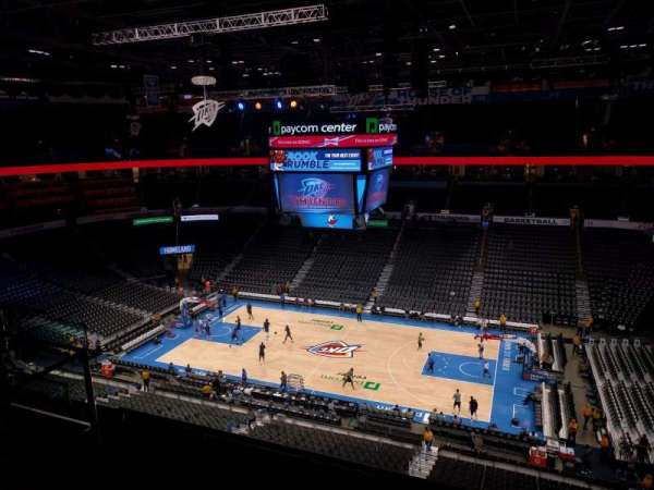 Paycom Center, section: 322, row: f, seat: 12
