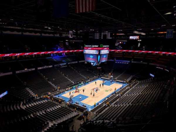Paycom Center, section: 313, row: j, seat: 11