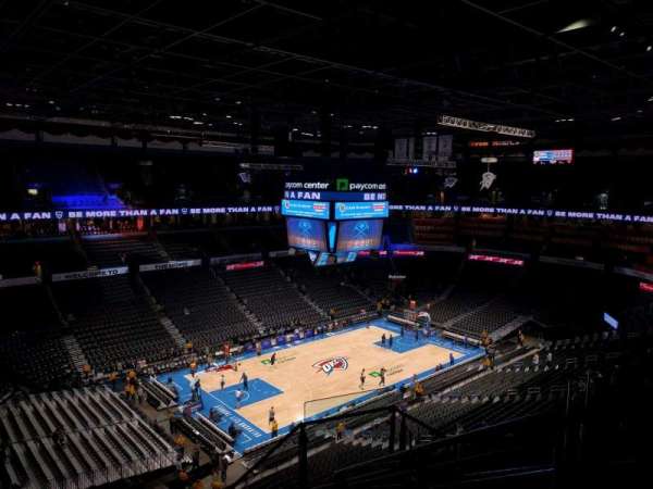 Paycom Center, section: 312, row: h, seat: 4