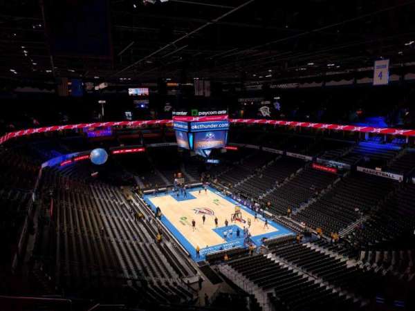 Paycom Center, section: 303, row: k, seat: 17