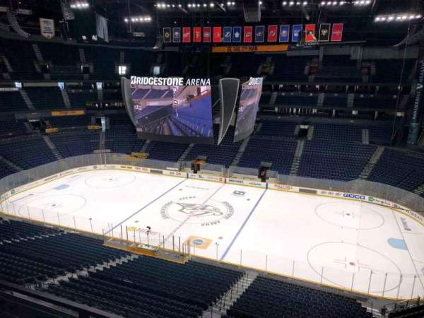 Bridgestone Arena, section: 311, row: b, seat: 10