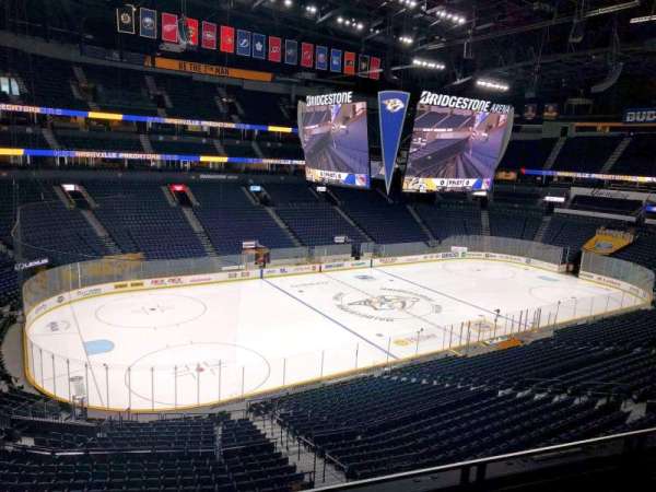 Bridgestone Arena, section: 206, row: f, seat: 8