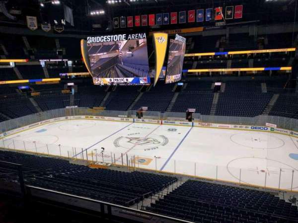 Bridgestone Arena, section: 211, row: f, seat: 5