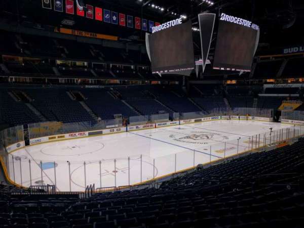 Bridgestone Arena, section: 103, row: l, seat: 14