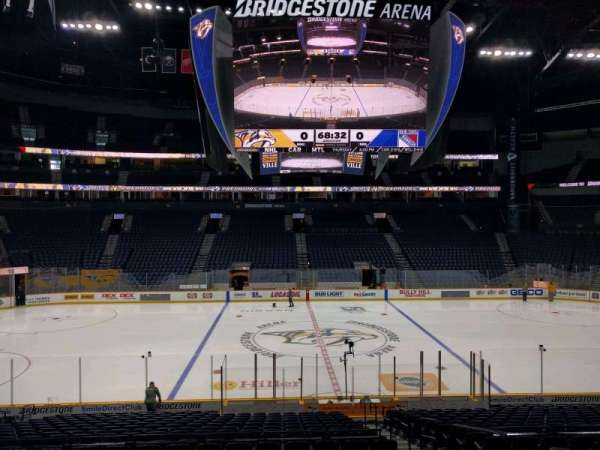 Bridgestone Arena, section: 105, row: k, seat: 2