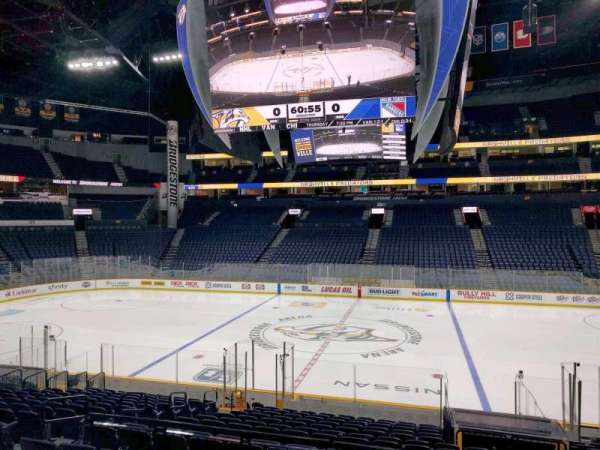 Bridgestone Arena, section: 116, row: g, seat: 9