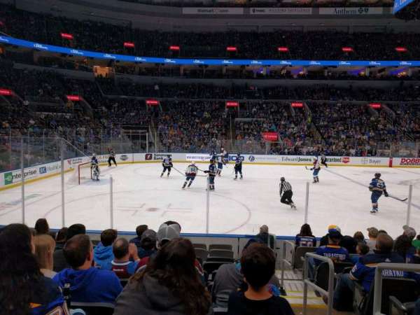 Enterprise Center, section: 118, row: k, seat: 1
