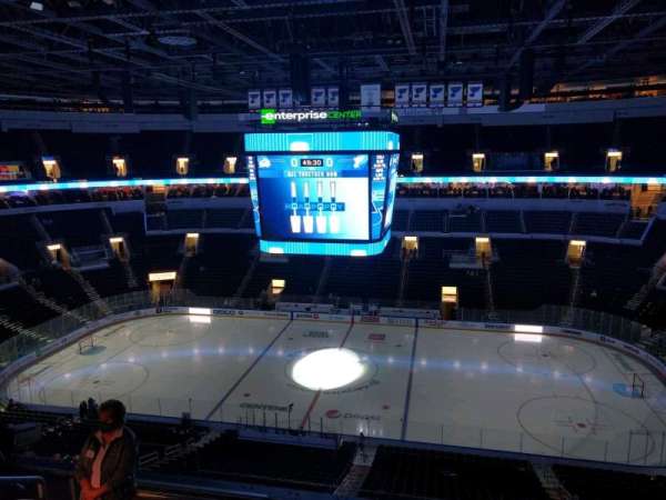 Enterprise Center, section: 319, row: g, seat: 19