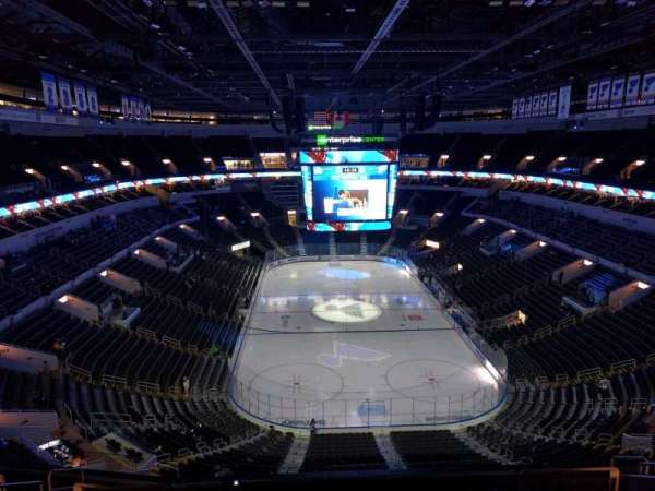 Enterprise Center, section: 312, row: l, seat: 10